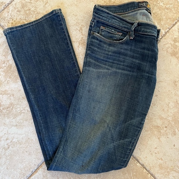 Lucky BRAND Vintage Cate boot leg flare with flap pockets distressed size 29 - Picture 2 of 15